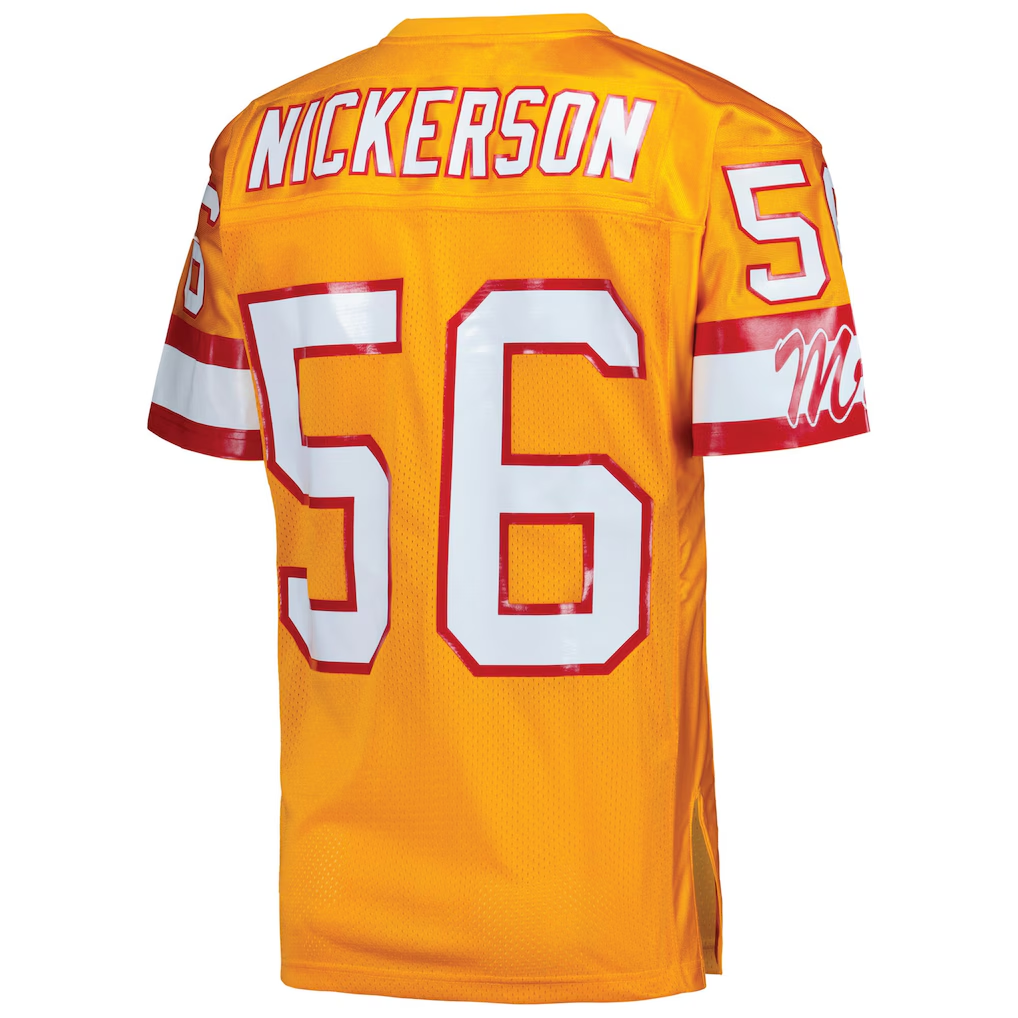 Ndoa TB.Buccaneers 1993 #56 Hardy Nickerson Mitchell & Ness Orange Authentic Throwback Retired Player Jersey