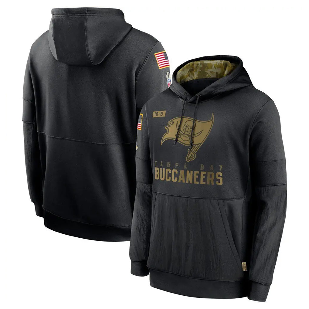 Ndoa TB.Buccaneers  Blank Player Black Salute to Service Sideline Performance Pullover Hoodies Home Game Stitched Jerseys