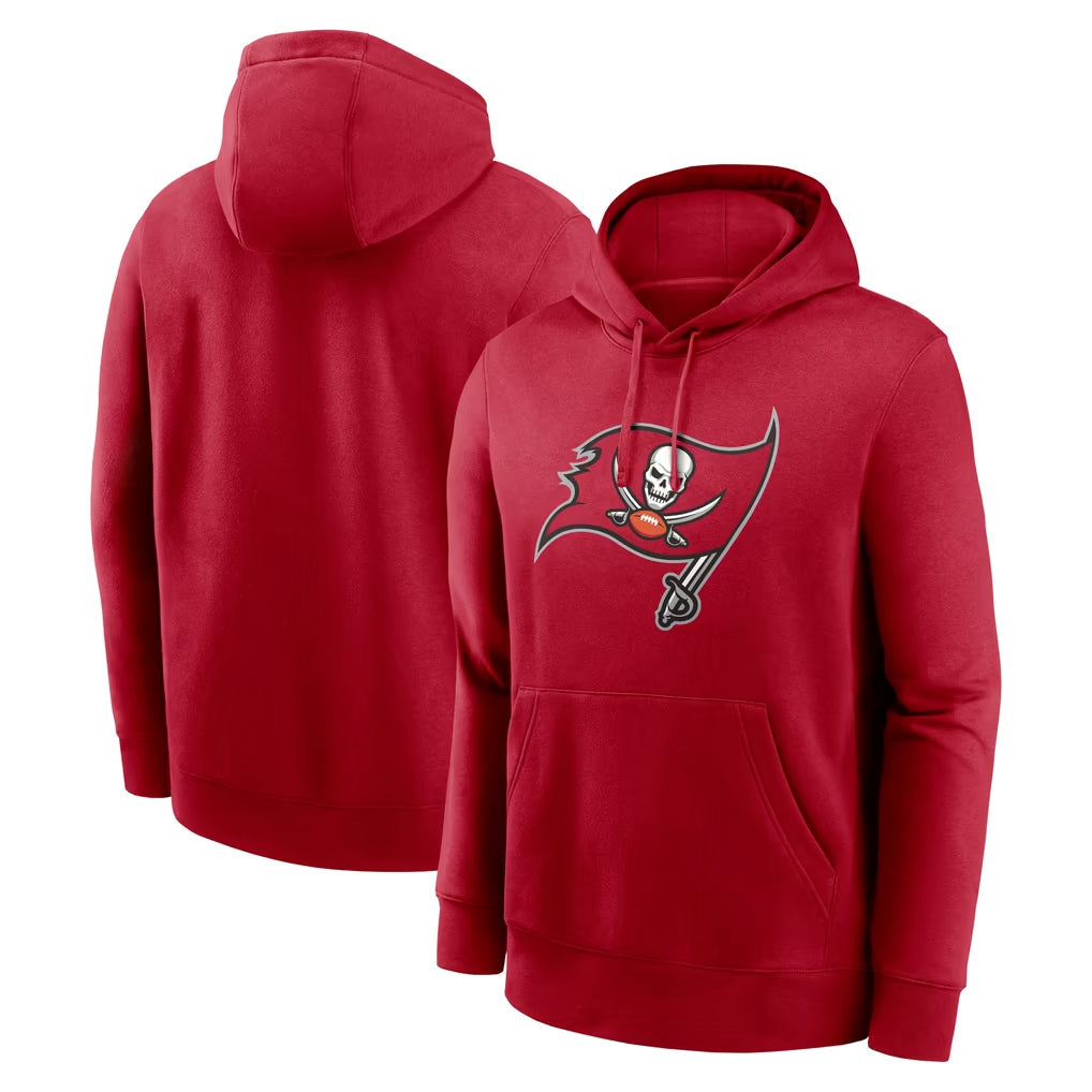 Ndoa TB.Buccaneers  Blank Player Red LOGO Pullover Hoodie Home Game Stitched Jerseys