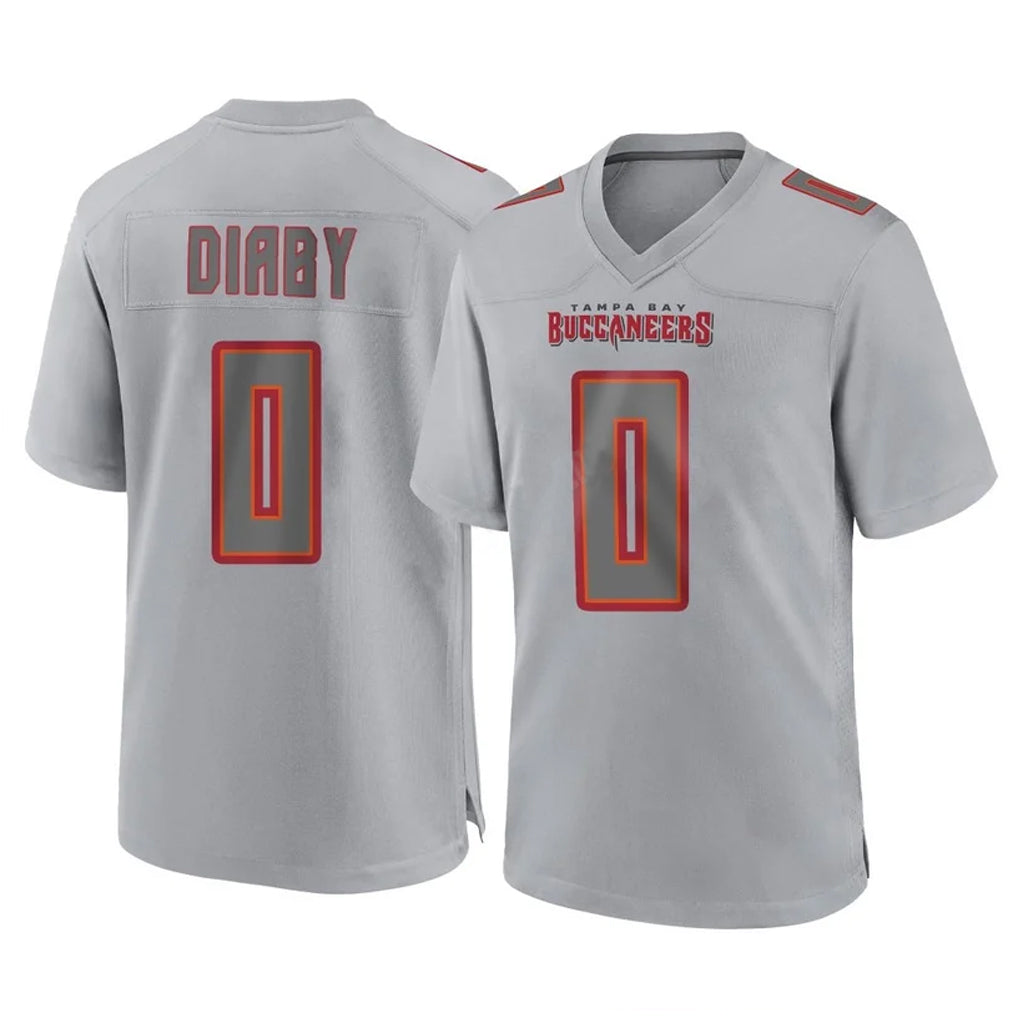 Ndoa TB.Buccaneers #0 Yaya Diaby Player Gray Atmosphere Fashion Home Game Stitched Jerseys