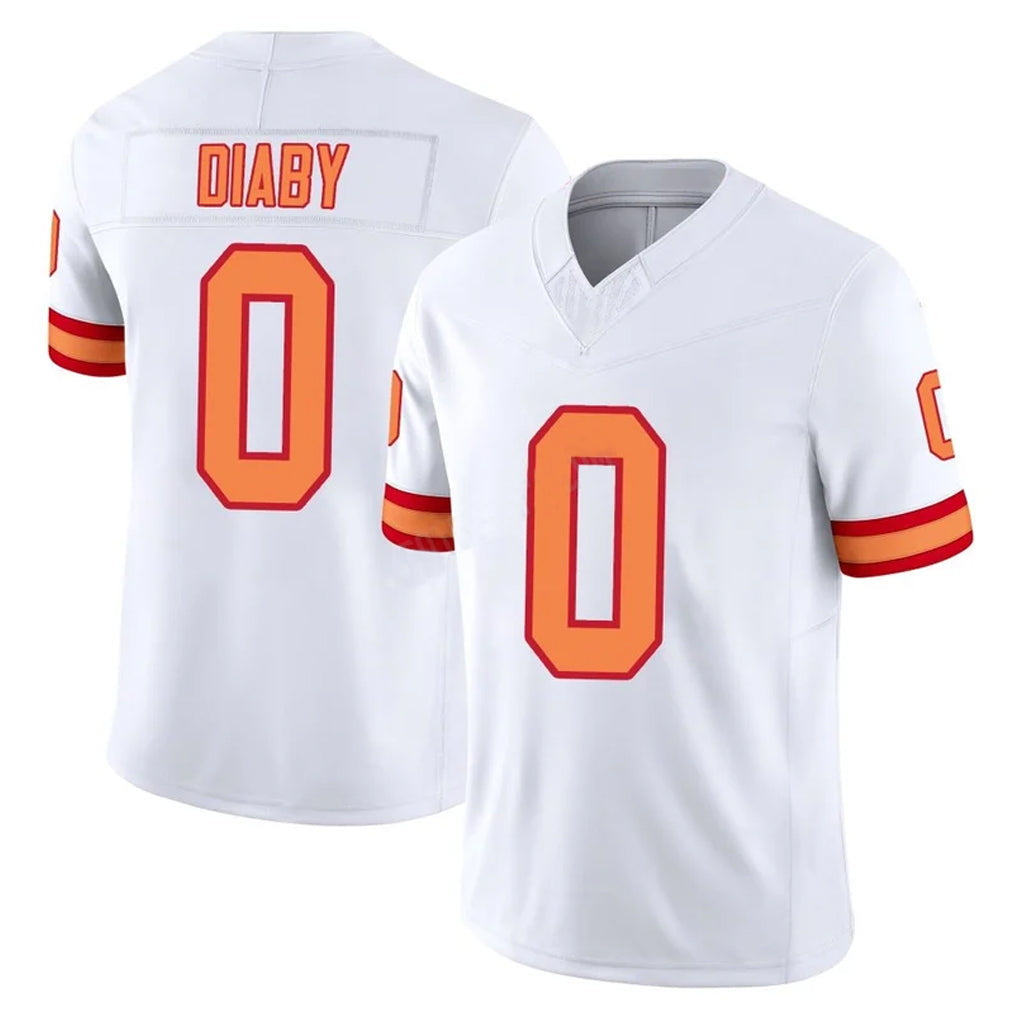 Ndoa TB.Buccaneers #0 Yaya Diaby Player White Limited '76 Vapor F.U.S.E. Home Game Stitched Jerseys