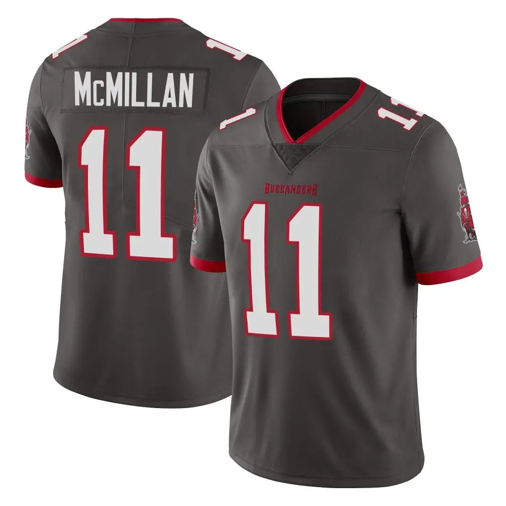 Ndoa TB.Buccaneers #11 Jalen McMillan Player Pewter Limited Alternate Vapor Home Game Stitched Jerseys