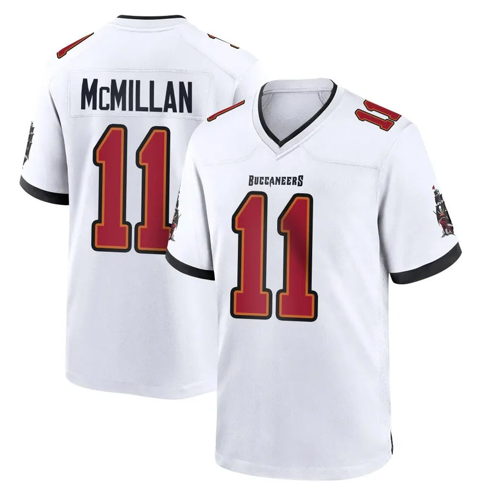 Ndoa TB.Buccaneers #11 Jalen McMillan Player White Home Game Stitched Jerseys