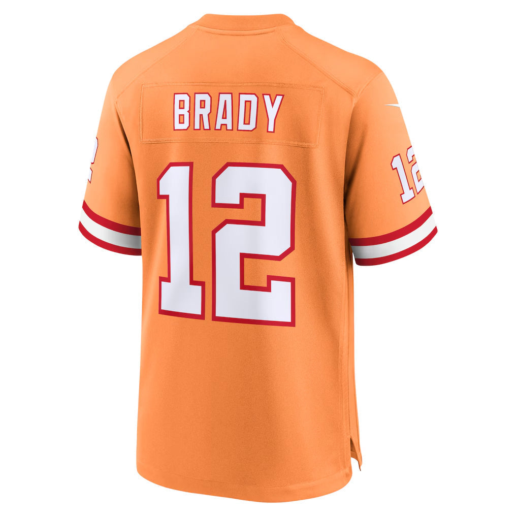 Ndoa TB.Buccaneers #12 Tom Brady Player Orange Home Game Stitched Jerseys