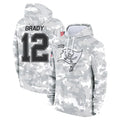 Ndoa TB.Buccaneers #12 Tom Brady Player Salute to Service Hoodies Stitched Jerseys