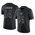 Ndoa TB.Buccaneers #14 Chris Godwin Jr. Player Black Reflective Limited Home Game Stitched Jerseys
