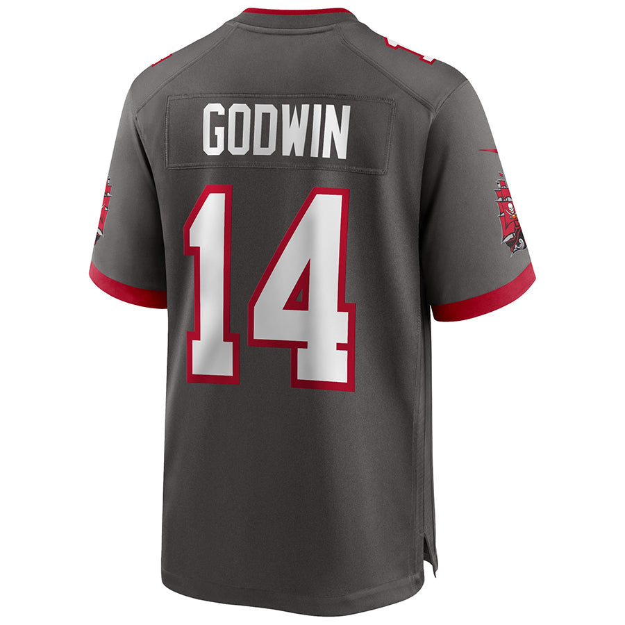 Ndoa TB.Buccaneers #14 Chris Godwin Jr. Player Deep Pewter Home Game Stitched Jerseys