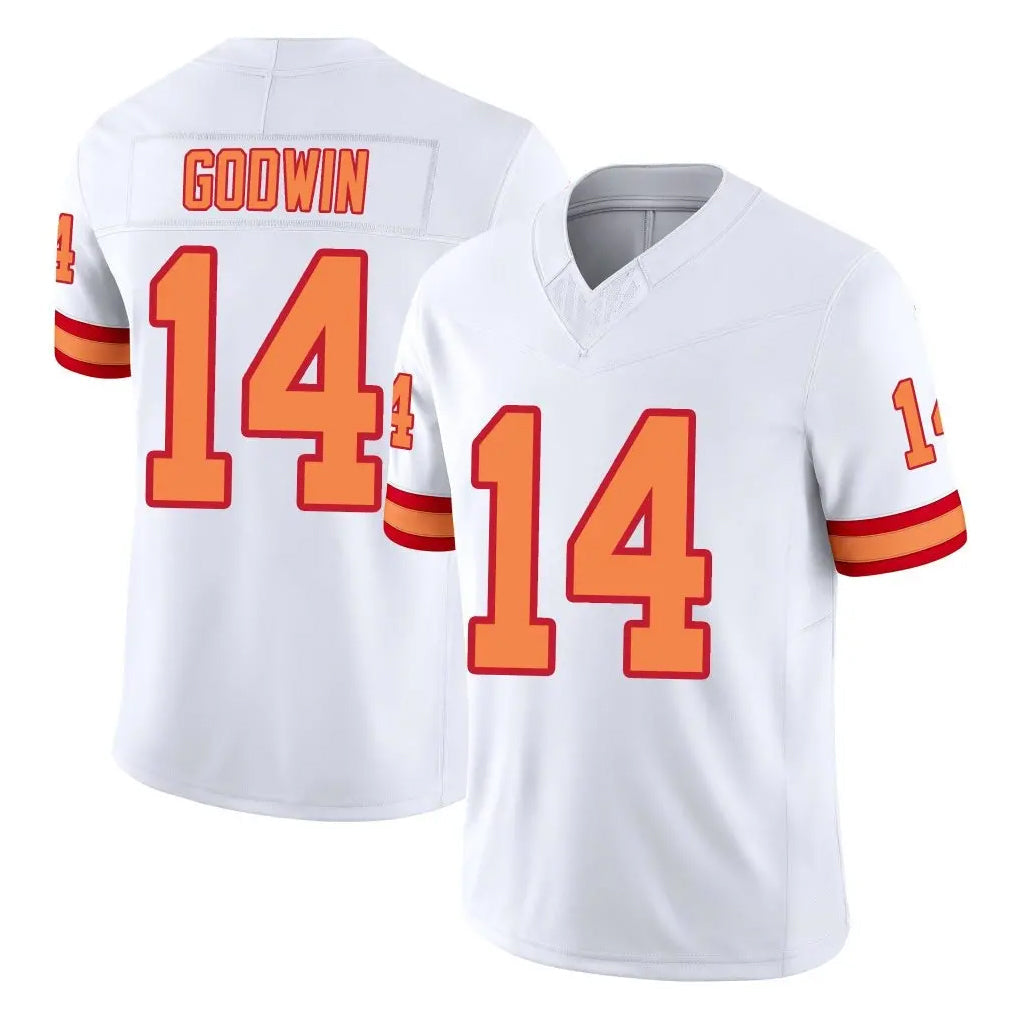 Ndoa TB.Buccaneers #14 Chris Godwin Jr. Player White Limited '76 Vapor F.U.S.E. Home Game Stitched Jerseys