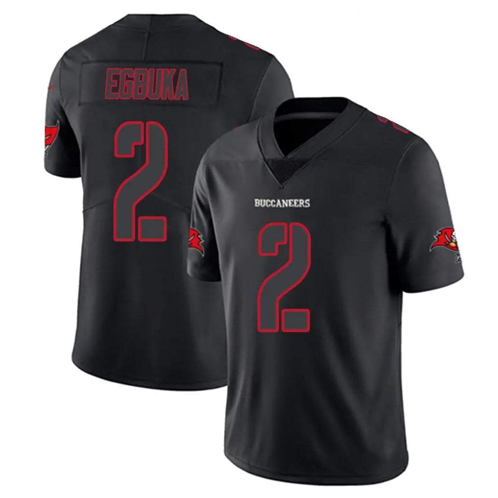 Ndoa TB.Buccaneers #2 Emeka Egbuka Player Black Impact Limited Home Game Stitched Jerseys