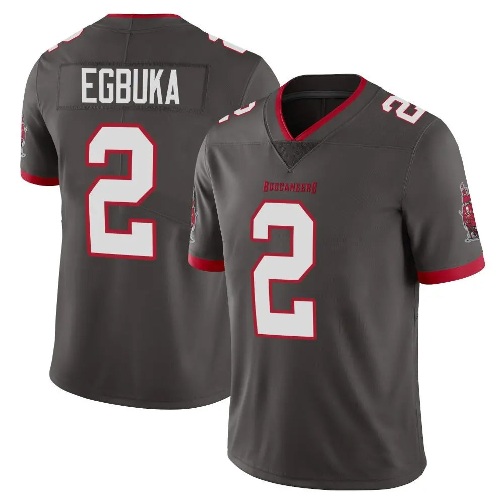 Ndoa TB.Buccaneers #2 Emeka Egbuka Player Limited Pewter Alternate Vapor Stitched Jerseys