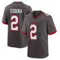 Ndoa TB.Buccaneers #2 Emeka Egbuka Player Pewter Alternate Home Game Stitched Jerseys