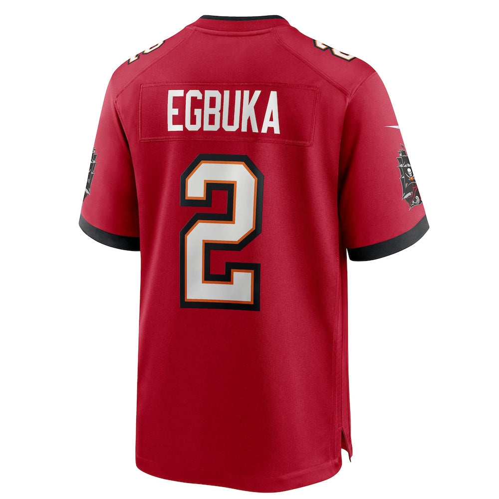 Ndoa TB.Buccaneers #2 Emeka Egbuka Player Red Home Game Stitched Jerseys