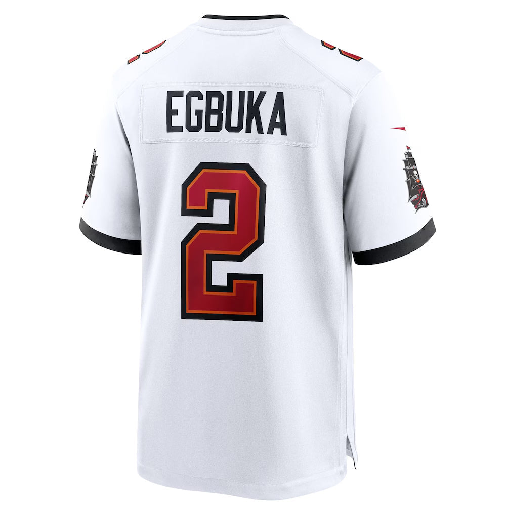 Ndoa TB.Buccaneers #2 Emeka Egbuka Player White Home Game Stitched Jerseys