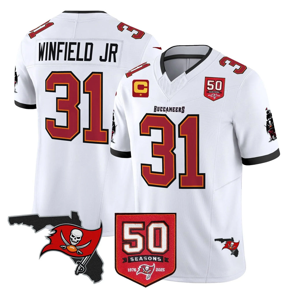Ndoa TB.Buccaneers #31 Antoine Winfield Jr. Player White Limited 2026 Season Vapor F.U.S.E. Home Game Stitched Jerseys