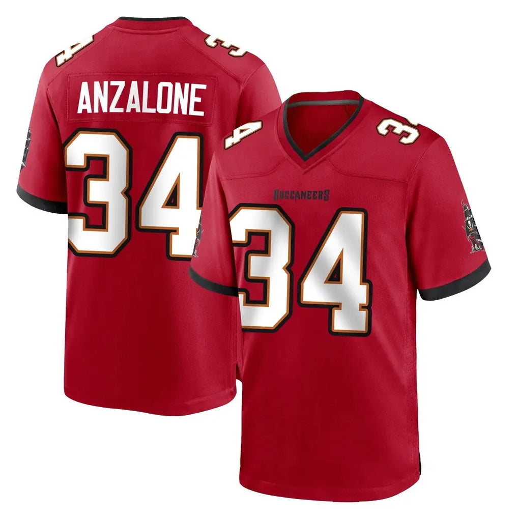 Ndoa TB.Buccaneers #34 Alex Anzalone Player Red Home Game Stitched Jerseys