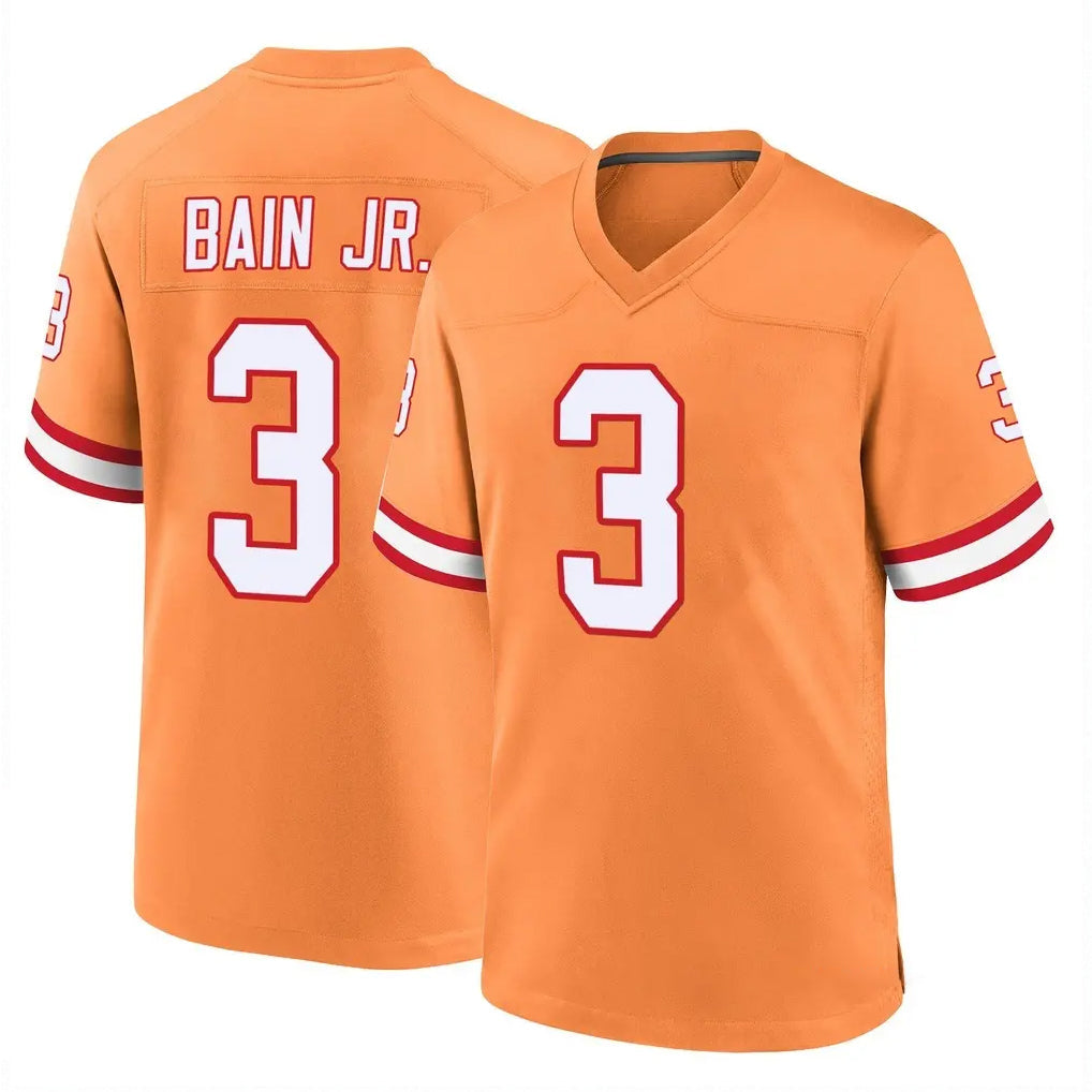 Ndoa TB.Buccaneers #3 Rueben Bain Jr. Player Orange Throwback Home Game Stitched Jerseys