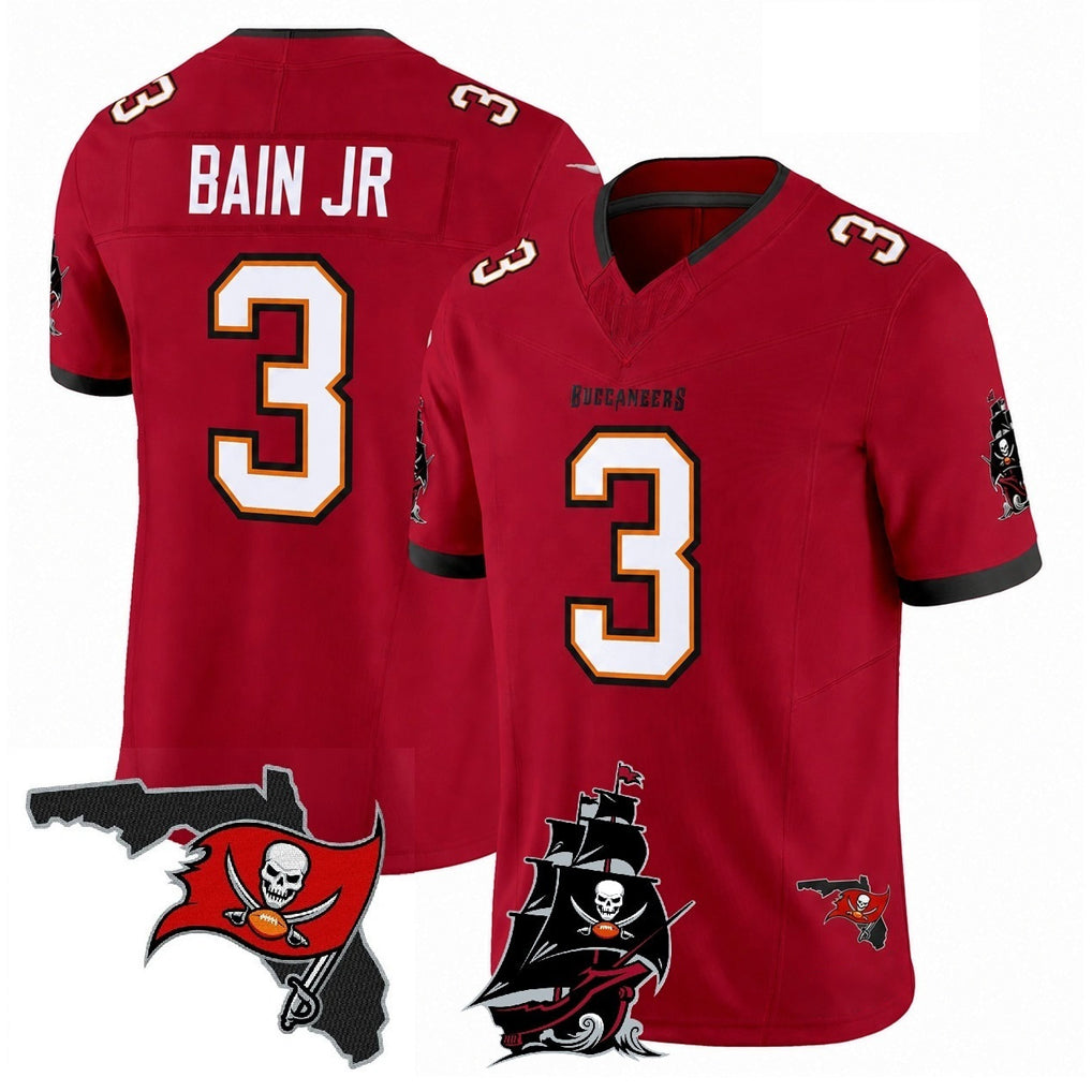 Ndoa TB.Buccaneers #3 Rueben Bain Jr. Player Red Limited 2026 Season Vapor F.U.S.E. Home Game Stitched Jerseys