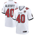 Ndoa TB.Buccaneers #40 Mike Alstott Player White 50th Anniversary Game Stitched Jerseys