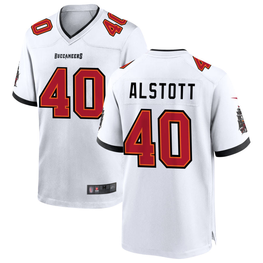 Ndoa TB.Buccaneers #40 Mike Alstott Player White Home Game Stitched Jerseys