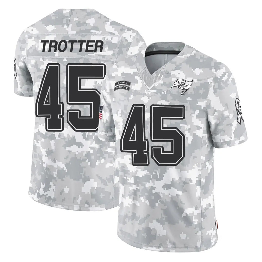 Ndoa TB.Buccaneers #45 Josiah Trotter Player Arctic Camo Limited Salute To Service Home Game Stitched Jerseys
