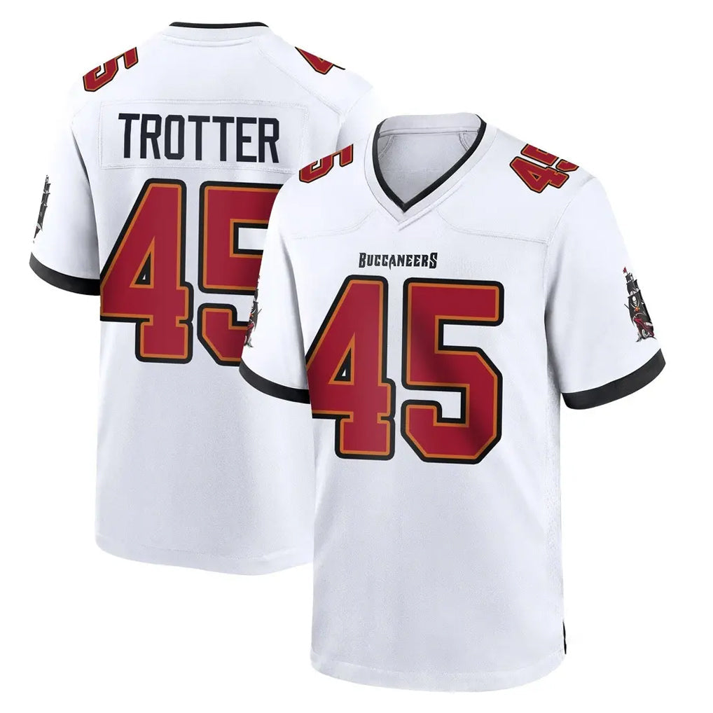 Ndoa TB.Buccaneers #45 Josiah Trotter Player White Home Game Stitched Jerseys