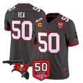 Ndoa TB.Buccaneers #50 Vita Vea Player Pewter Limited 2026 Season Vapor F.U.S.E. Home Game Stitched Jerseys