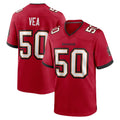 Ndoa TB.Buccaneers #50 Vita Vea Player Red Home Game Stitched Jerseys