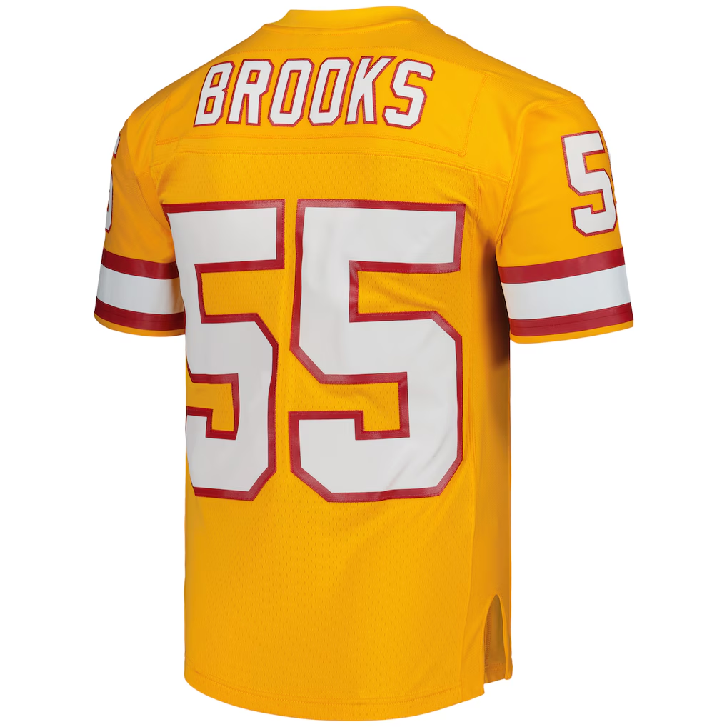 Ndoa TB.Buccaneers #55 Derrick Brooks Mitchell & Ness Orange Legacy Replica Stitched Puhic Jersey