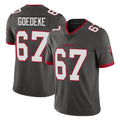 Ndoa TB.Buccaneers #67 Luke Goedeke Player Pewter Limited Alternate Vapor Home Game Stitched Jerseys