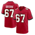 Ndoa TB.Buccaneers #67 Luke Goedeke Player Red Home Game Stitched Jerseys