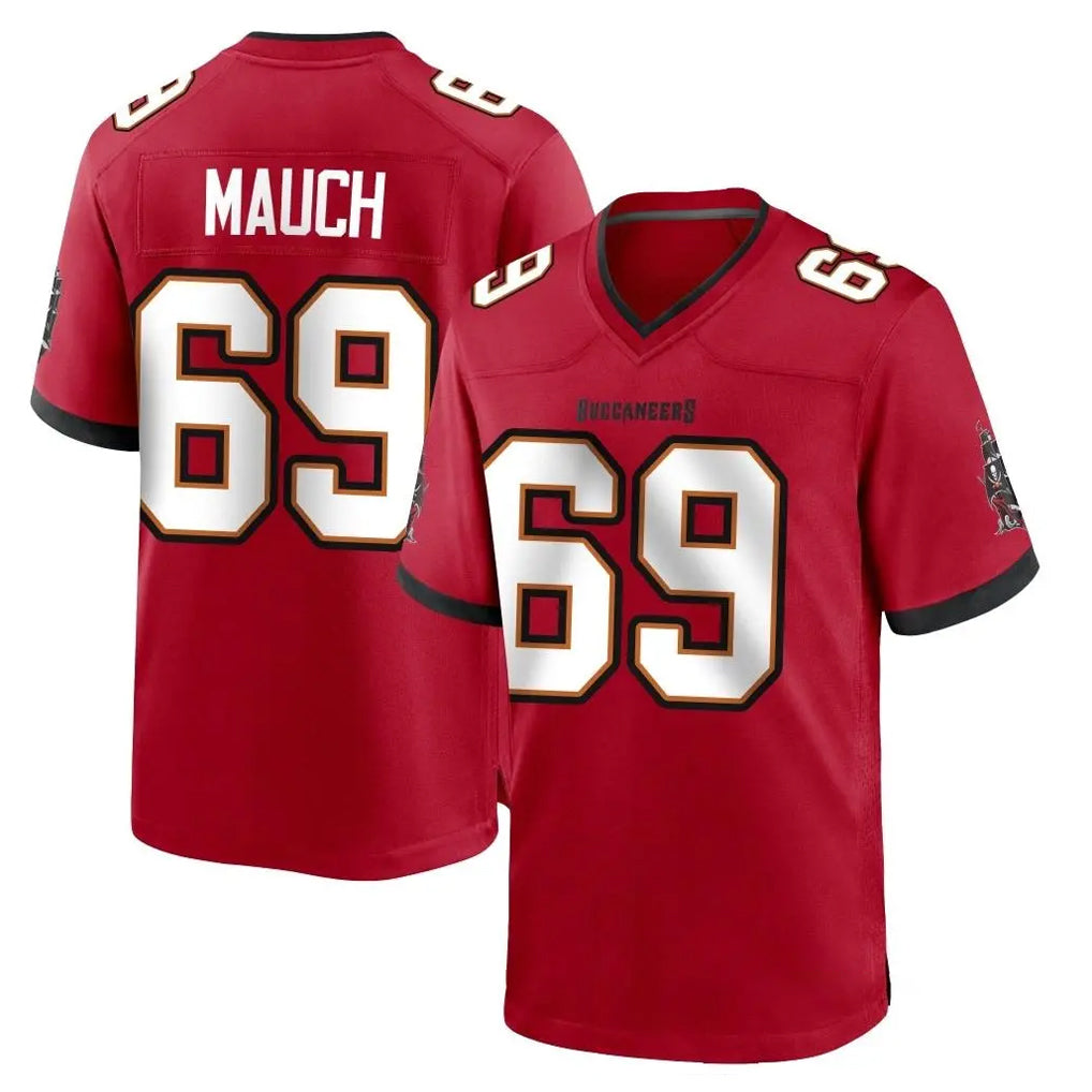 Ndoa TB.Buccaneers #69 Cody Mauch Player Red Home Game Stitched Jerseys
