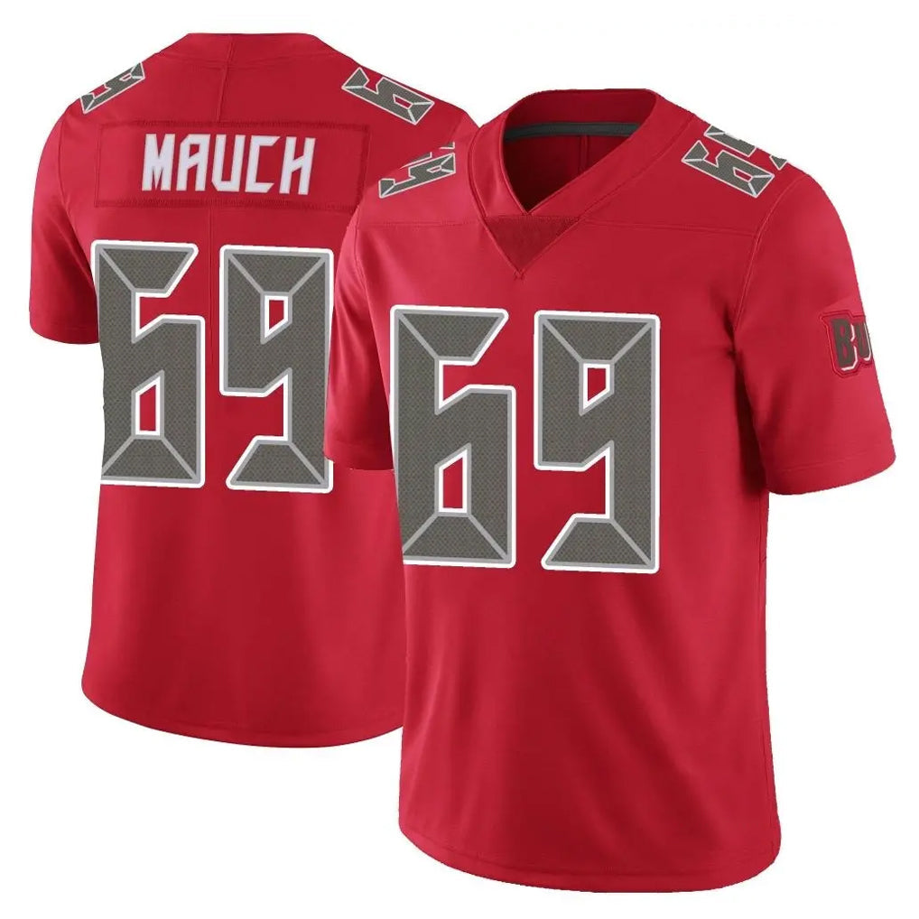 Ndoa TB.Buccaneers #69 Cody Mauch Player Red Limited Color Rush Home Game Stitched Jerseys
