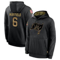Ndoa TB.Buccaneers #6 Baker Mayfield Player Black Salute to Service Hoodies Stitched Jerseys