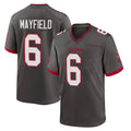 Ndoa TB.Buccaneers #6 Baker Mayfield Player Pewter Alternate Home Game Stitched Jerseys