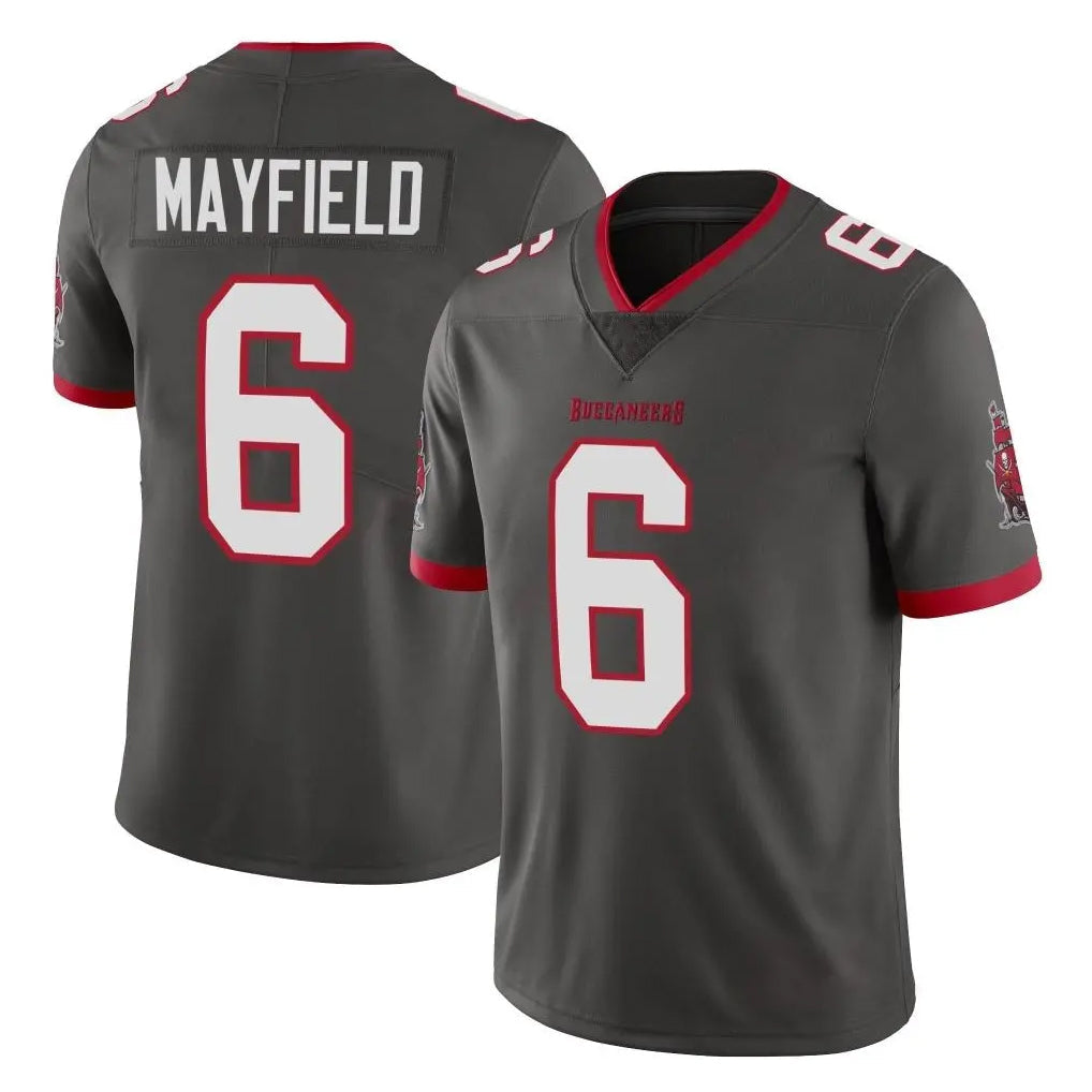 Ndoa TB.Buccaneers #6 Baker Mayfield Player Pewter Limited Alternate Vapor Home Game Stitched Jerseys