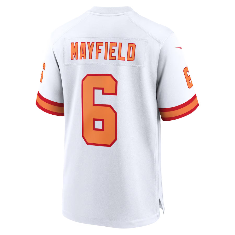 Ndoa TB.Buccaneers #6 Baker Mayfield Player White Home Game Stitched Jerseys