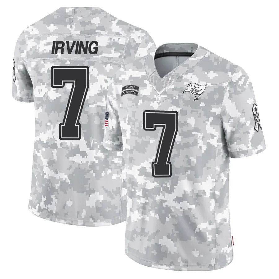 Ndoa TB.Buccaneers #7 Bucky Irving Player Limited Arctic Camo Stitched Jerseys
