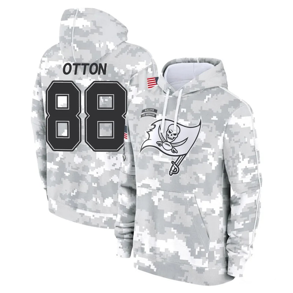 Ndoa TB.Buccaneers #88 Cade Otton Player Arctic Camo Limited Salute to Service Pullover Hoodies Game Stitched Jerseys