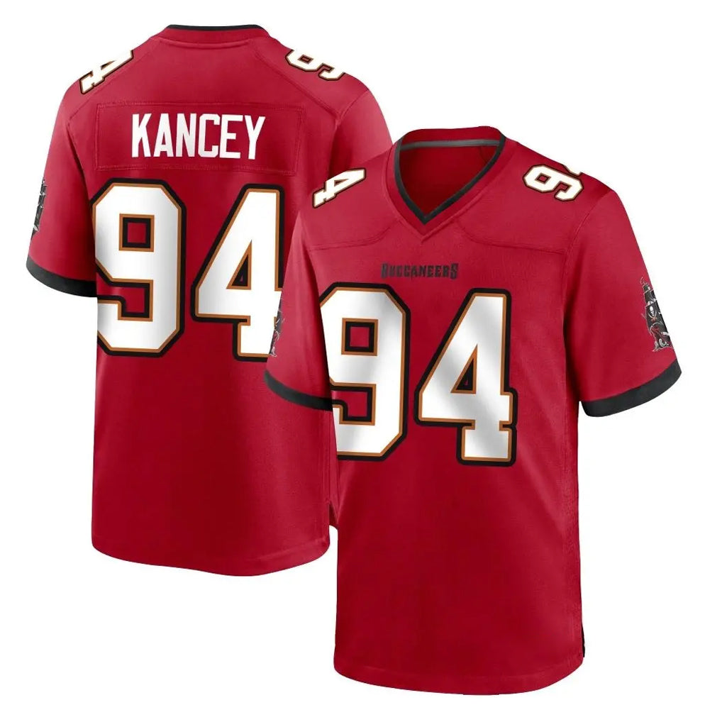 Ndoa TB.Buccaneers #94 Calijah Kancey Player Red Home Game Stitched Jerseys
