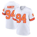 Ndoa TB.Buccaneers #94 Calijah Kancey Player White '76 Home Game Stitched Jerseys