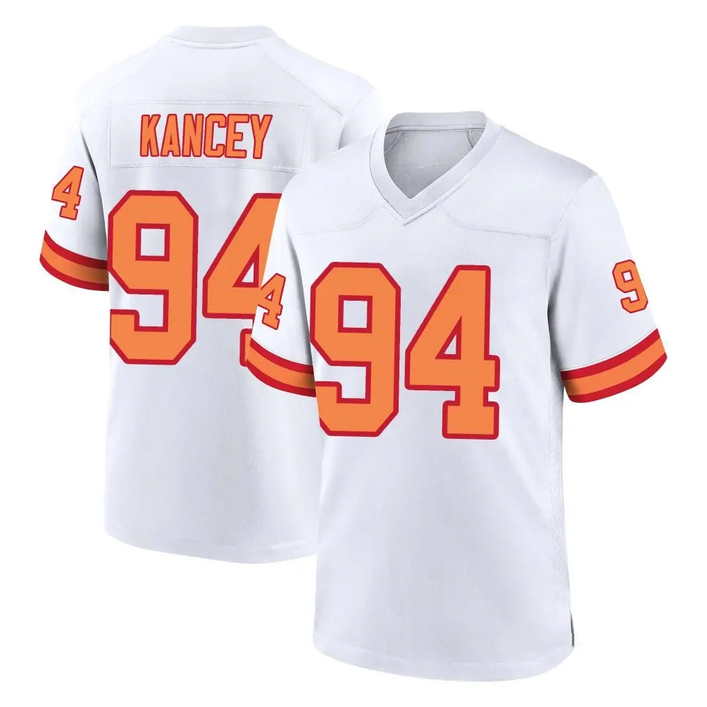Ndoa TB.Buccaneers #94 Calijah Kancey Player White '76 Home Game Stitched Jerseys