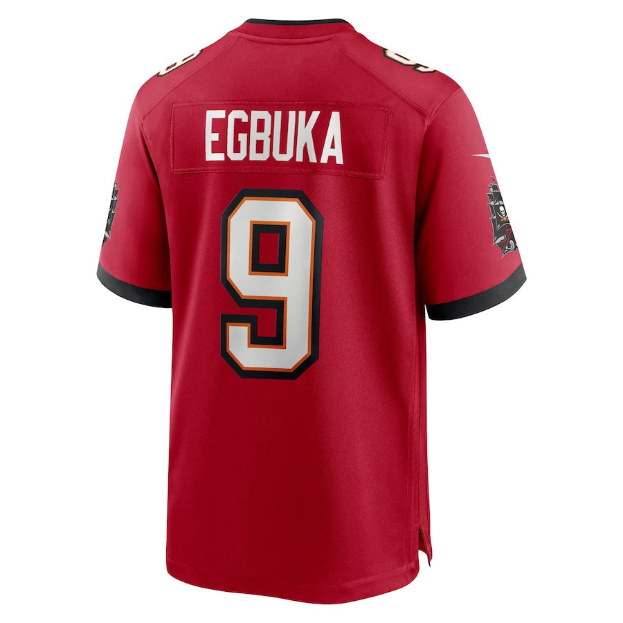 Ndoa TB.Buccaneers #9 Emeka Egbuka Player Red Home Game Stitched Jerseys