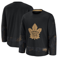 Ndoa T.Maple Leafs Black 2024 Military Appreciation Practice Jerseys