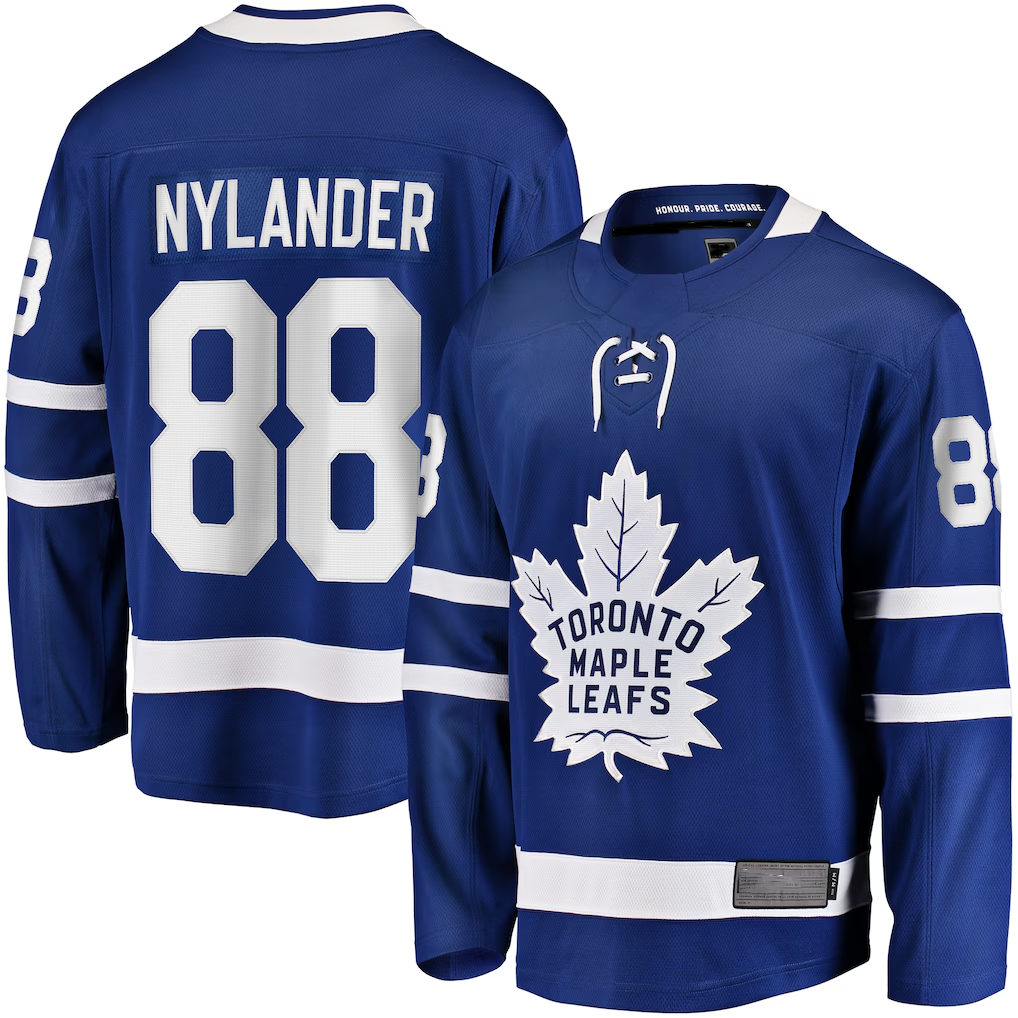 Ndoa T.Maple Leafs #88 William Nylander Blue Home Breakaway Player Jerseys