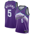 Ndoa U.Jazz #5 Cody Williams Purple Swingman Jerseys - Icon Edition