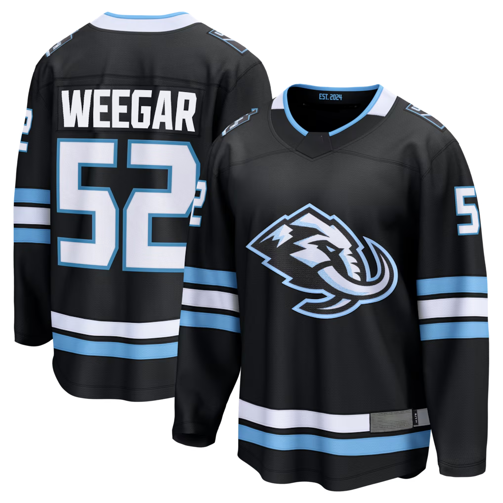 Ndoa U.Mammoth #52 MacKenzie Weegar Black Home Breakaway Jerseys