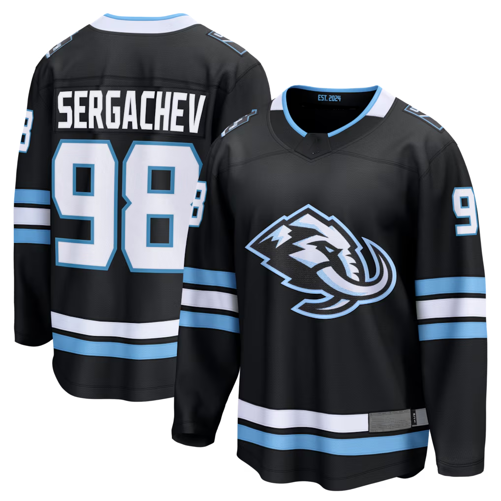 Ndoa U.Mammoth #98 Mikhail Sergachev Black Home Breakaway Player Jerseys