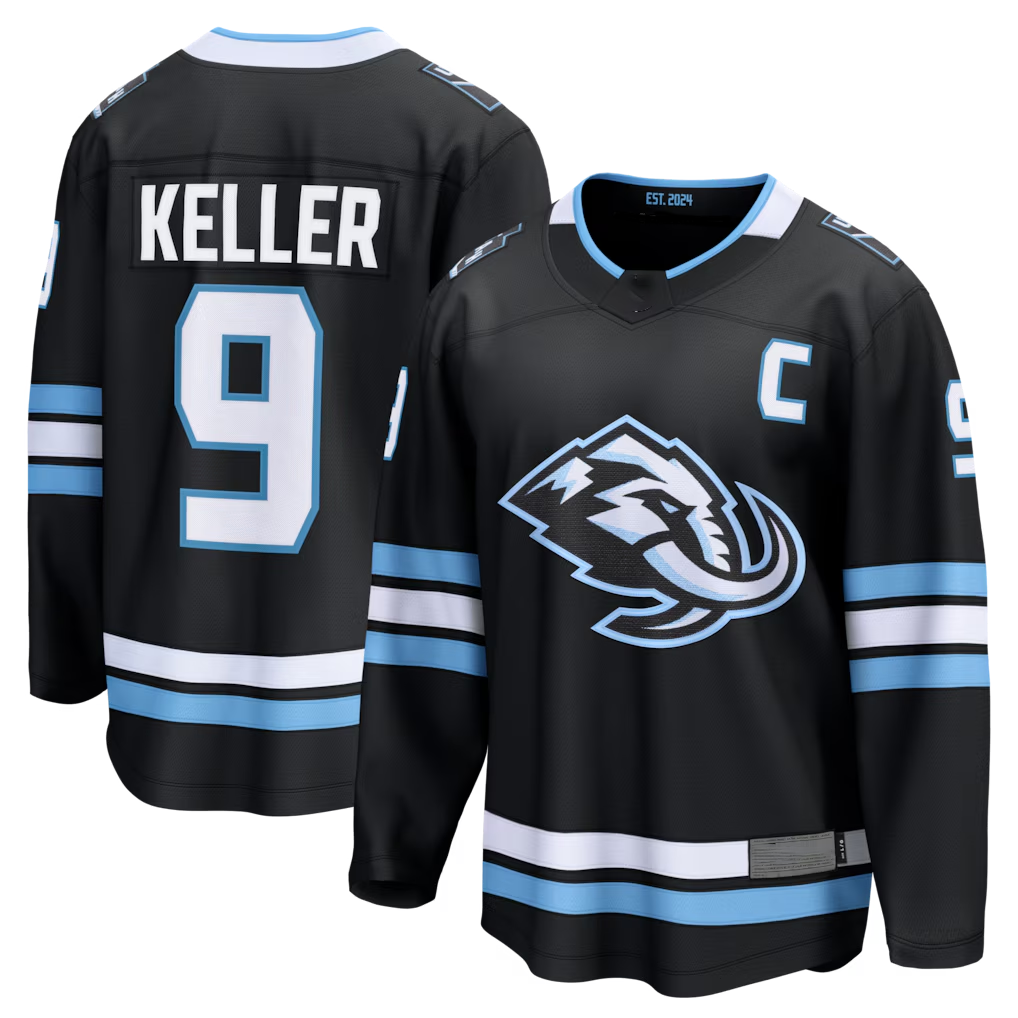 Ndoa U.Mammoth #9 Clayton Keller Black Home Breakaway Jerseys