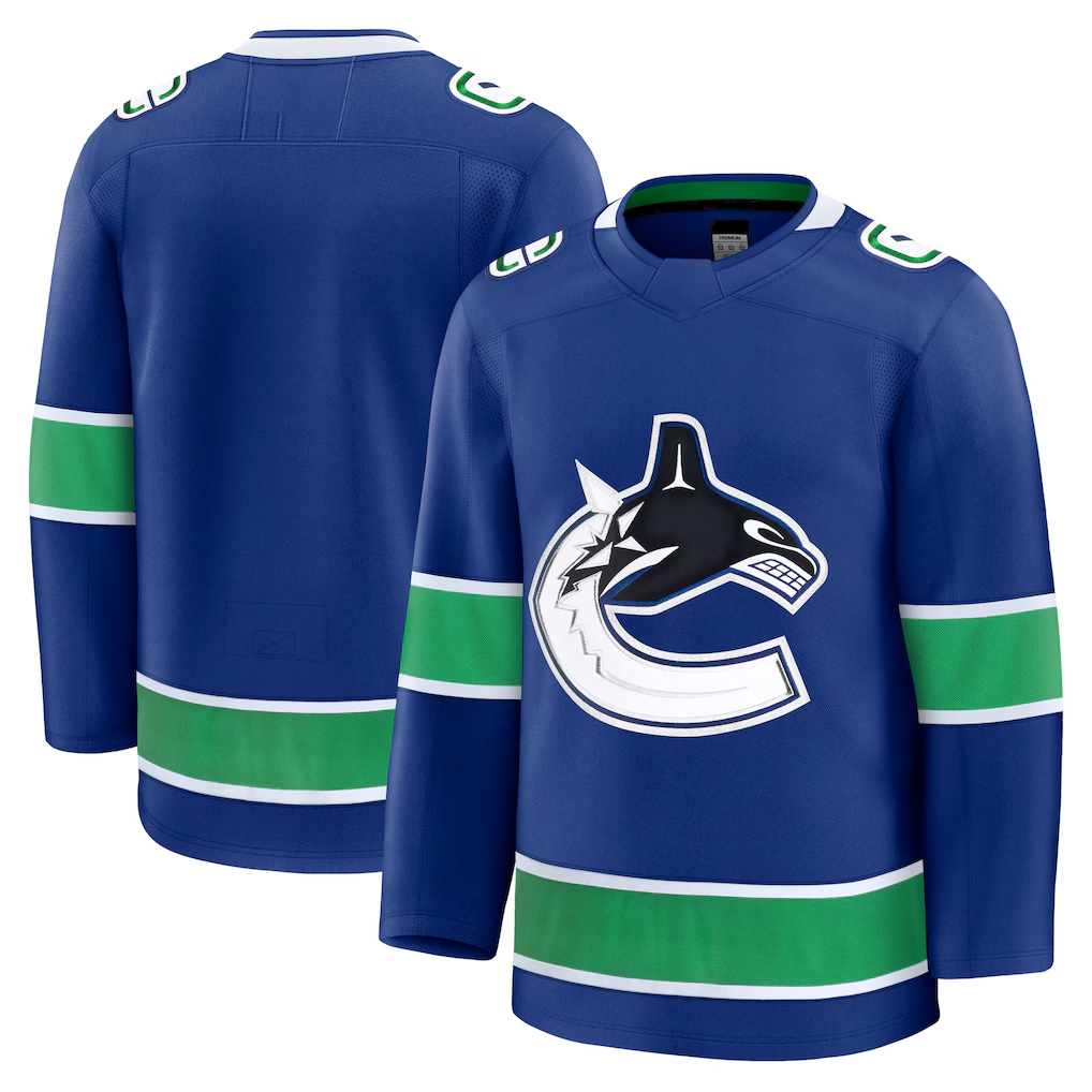 Ndoa V.Canucks Blue Home Premium Jerseys