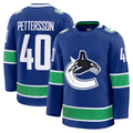 Ndoa V.Canucks #40 Elias Pettersson Blue Home Premium Jerseys